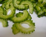 A picture of step 1 of Bitter Melon and Tuna Salad.