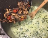 Foto del paso 5 de la receta: Sopa de espinacas y champiñones