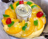 Foto del paso 5 de la receta: Roscón de reyes relleno de crema pastelera con leche condensada