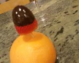 A picture of step 5 of Fruit coated with dark crunchy chocolate.