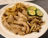 豬頸巴薩醋香義大利麵的食譜步驟5照片