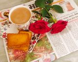 A picture of step 3 of Masala TEA / masala chai.