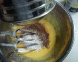 A picture of step 3 of Rich Fluffy Chocolate Souffle.