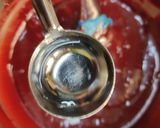 A picture of step 4 of Red velvet cake.