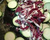 A picture of step 2 of Fried green tomato warm salad.