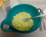 A picture of step 2 of Dad's Deviled Eggs.