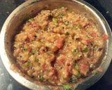 A picture of step 6 of Baigan Bharta / Brinjal (Eggplant) Chutney ( వంకాయ పచ్చడి ).