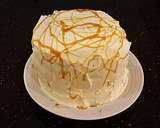 A picture of step 14 of Salted Caramel Apple Layer Cake with Cinnamon Marscapone Cream Frosting.