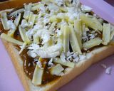 A picture of step 1 of Baked Curry Toast.