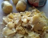 A picture of step 1 of Vickys Artichoke & Spinach Pinwheels, GF DF EF SF NF.