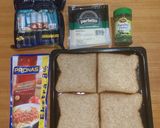 Foto langkah ke 1 dari resep Pizza Roti Tawar (Pizza Toast) ala Mama3KIA.
