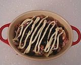 A picture of step 6 of Grilled Taro Root, Nori, Sesame Seeds and Cheese.