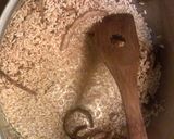 A picture of step 1 of Spanish rice.