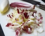 A picture of step 1 of Apple & Chicory Cheese Salad.