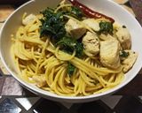 Foto del paso 5 de la receta: Spaghetti con pollo, kale y limón