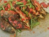 Balado ikan mas tombak bawang