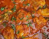 A picture of step 5 of Mastering the Art of Chicken Curry.