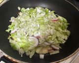 A picture of step 3 of Japanese Squid Okonomiyaki Pancake.