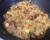 Kolbászos-tojásos sült rizs recept fázis 5 fotója