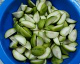 Hình bước làm 1 của món Mứt cóc dẻo cay