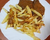 Foto del paso 5 de la receta: Carajacas de hígado con papas fritas a mi estilo