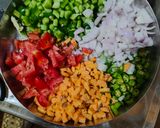 A picture of step 1 of Upma.