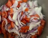 A picture of step 1 of Mahkni Kabab karahi 😋.