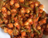Foto del paso 5 de la receta: Garbanzos, judías verdes y tomate