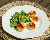 Foto del paso 10 de la receta: Huevos rellenos con pimientos