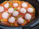 Albóndigas con verduras en la SlowCooker