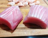 Foto del paso 2 de la receta: Tallarines con gambas al ajillo y lomo de atún rojo