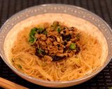 A picture of step 8 of Easy Ants Climbing a Tree (Glass Noodles with Pork and Mushrooms).