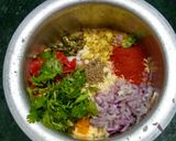 A picture of step 1 of Masala Besan Chilla with Thin Crust.