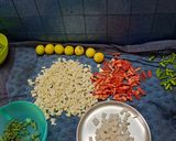 A picture of step 2 of Mix veg pickle.