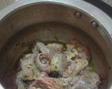 A picture of step 1 of Uttar Pradesh style bhuna gosht.