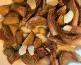A picture of step 3 of Noodle and Mushroom Soup in 10 Minutes.