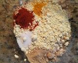 A picture of step 1 of Besan toast.