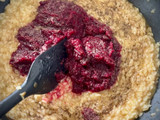 Risotto de remolacha con ricota