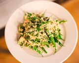 A picture of step 3 of Tofu paste with string beans.