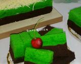 Foto langkah ke 7 dari resep Brownies Pandan Kukus (ala) Amanda.