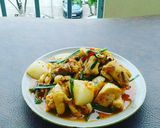 Hình bước làm 5 của món Gà kho Kimchi