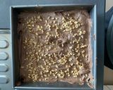 A picture of step 8 of Theobroma’s walnut chocolate brownies.
