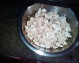 A picture of step 7 of Chowmin biryani and chicken soup.