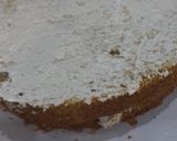 A picture of step 4 of Vanilla Cake with whipped Cream Frosting.