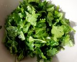 A picture of step 1 of Amarnatha bhaji.