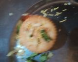 A picture of step 3 of Monaco sandwich and papad Chaat.