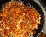 A picture of step 8 of Beef Biryani.