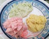 Foto langkah ke 2 dari resep Rainbow Steamed Cassava (Cilok Pelangi).
