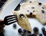 A picture of step 3 of Blueberry Pancakes#themechallenge.
