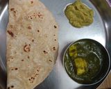 A picture of step 5 of Palak paneer.